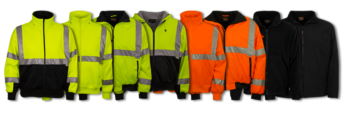 Safety sweatshirts with outlet logo