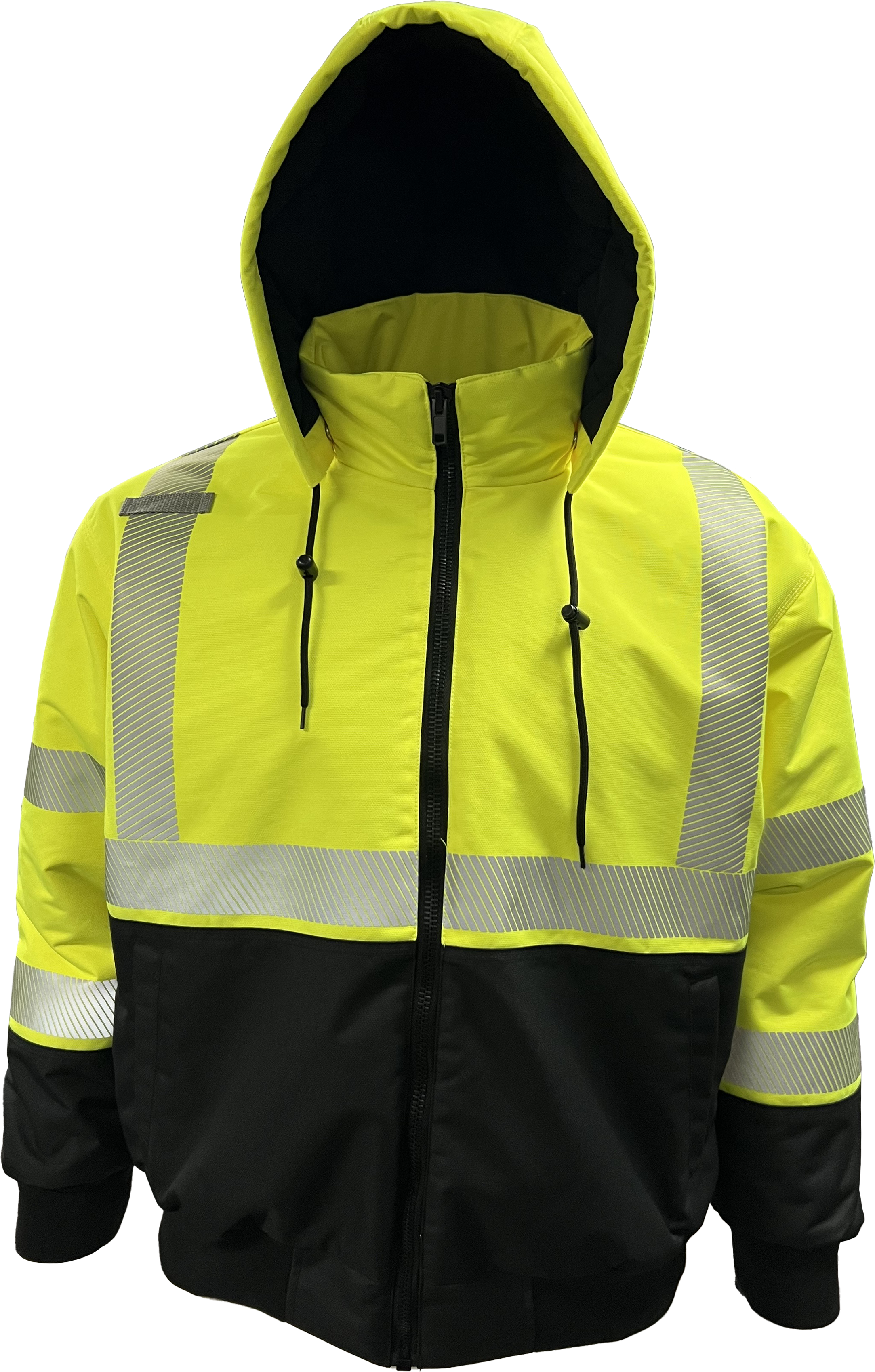 430-PS-LB Hi-Vis ProDuck Bomber™ Jacket with Breakaway Snap Off 430-PS-LB Hi-Vis ProDuck Bomber™ Jacket with Breakaway Snap Off