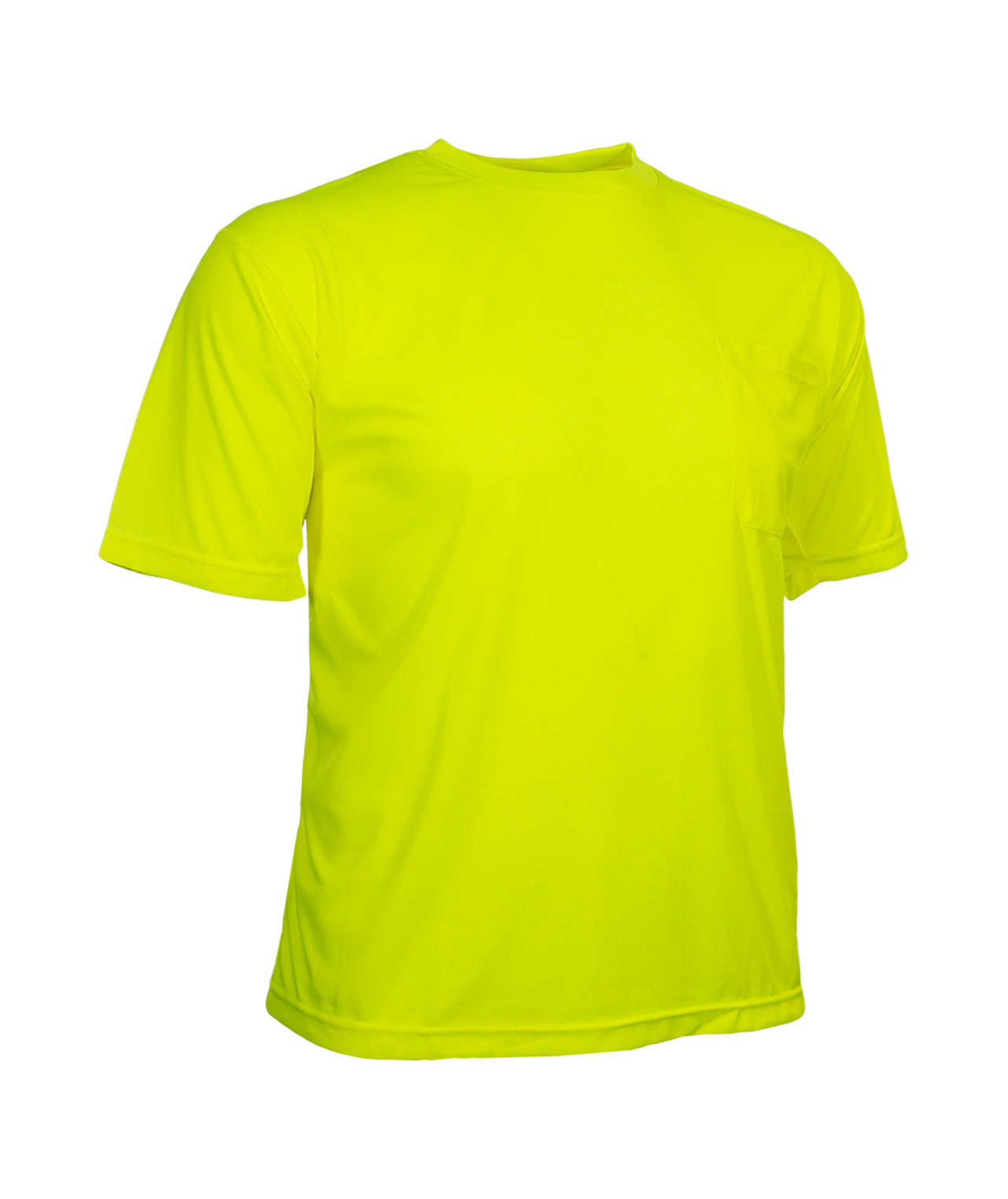 100BLM Hi-Vis Lime Birdseye Knit Pocket Safety Shirt
