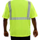102CTLM Hi-Vis Lime Birdseye Pocket Safety Shirt with Comfort Trim by 3MTM