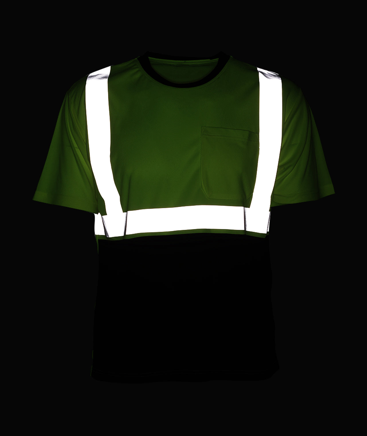 102STLB Hi-Vis Two-Tone Birdseye Pocket Safety Shirt