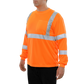 204STOR Hi-Vis Long Sleeve Orange Birdseye Pocket Safety T-Shirt