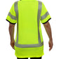 334CTLN Hi-Vis Lime-Navy Birdseye Pocketed Safety Polo Shirt with Comfort Trim by 3MTM