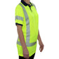 334CTLN Hi-Vis Lime-Navy Birdseye Pocketed Safety Polo Shirt with Comfort Trim by 3MTM