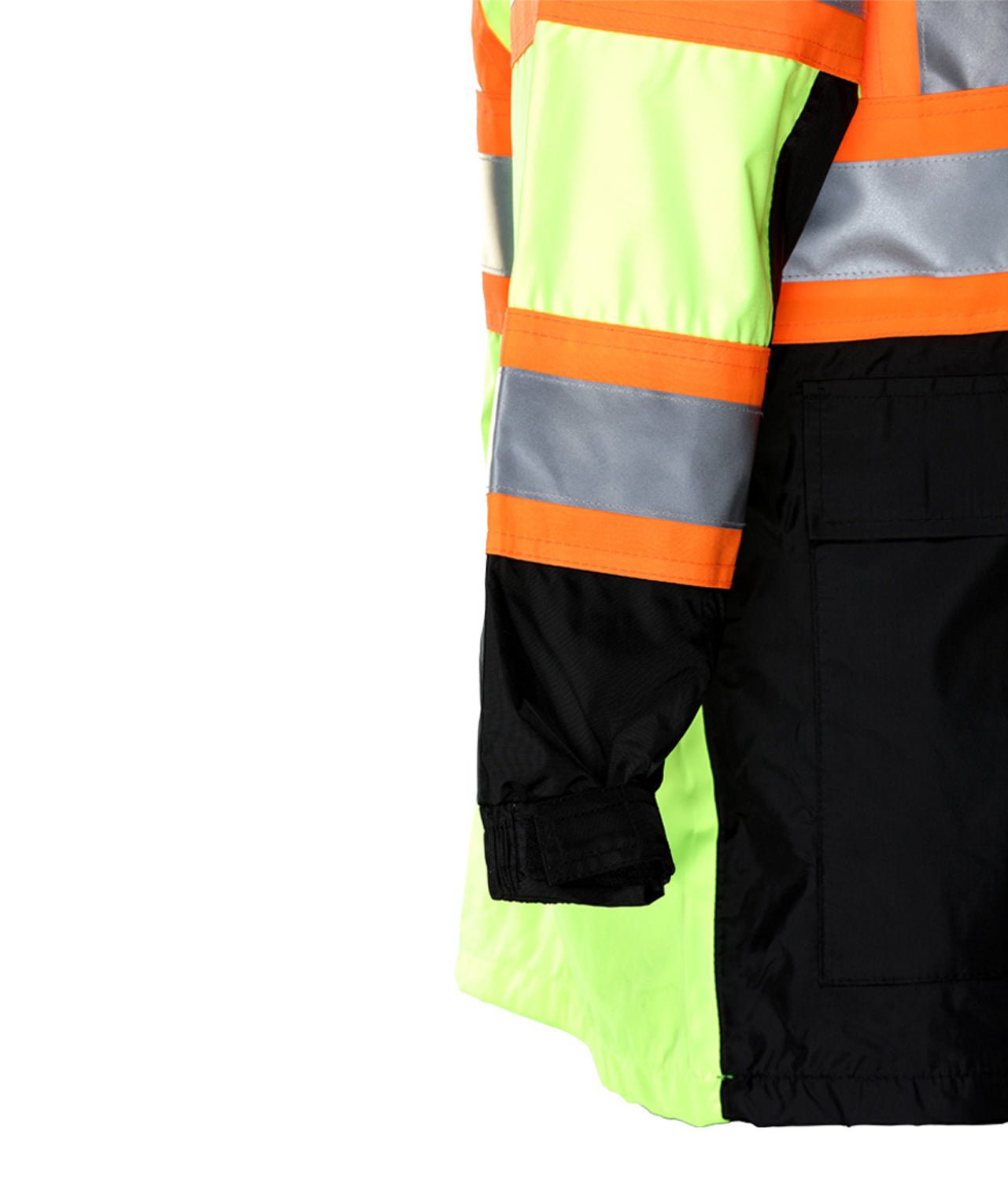 431CSLB Safety DOT Jacket: Hi-Vis Parka: Breathable Waterproof Hooded