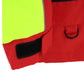 461STLR Safety Jacket: Hi-Vis Responder Parka: Waterproof: 2-Tone Lime & Red