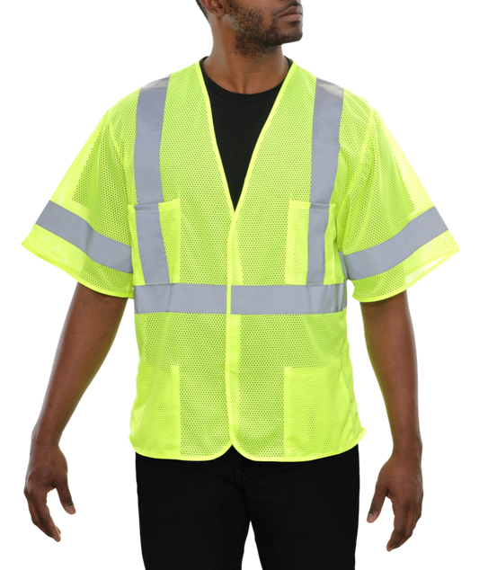 533ETLM Hi-Vis Economy Vest: Reflective