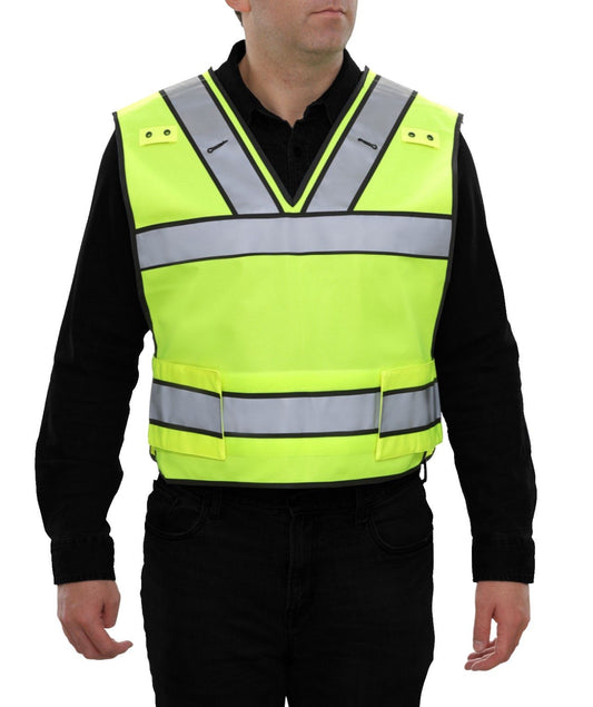 549STLM 4PT Breakaway Woven Poly Public Safety Vest