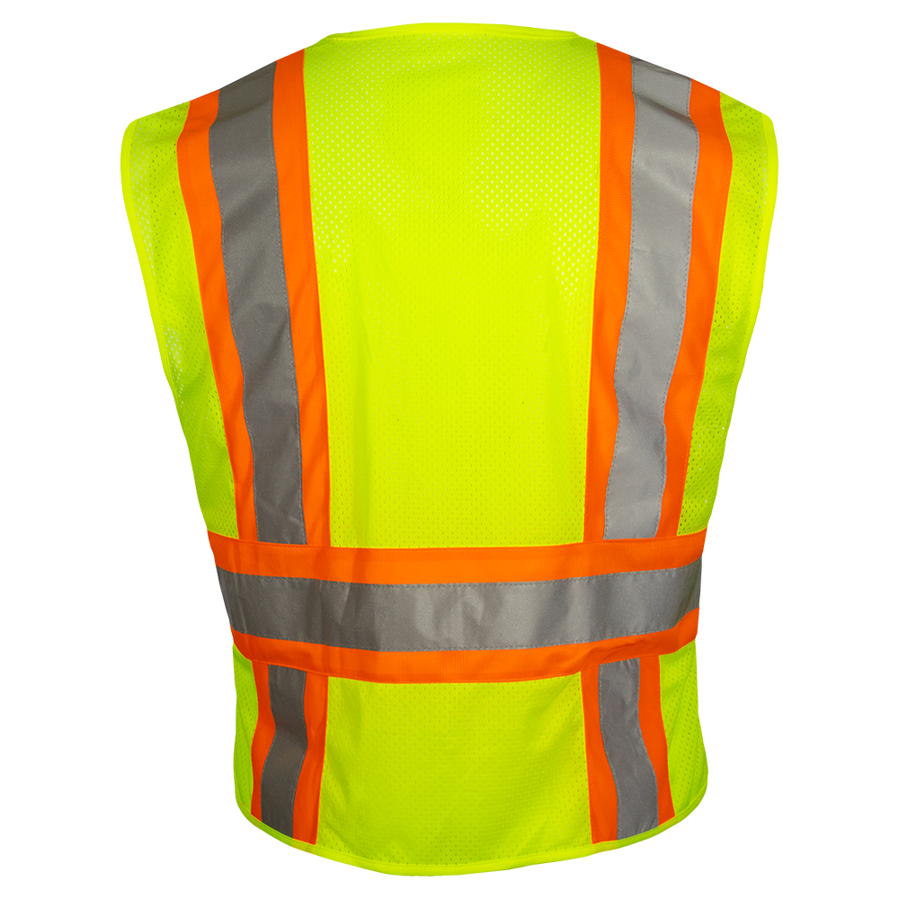 576ETLM Contrasting Trim Poly Mesh Zip Vest