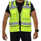 587ETLM Multi-Pocket Safety Vest: Hi-Vis Mesh Vest: Surveyor