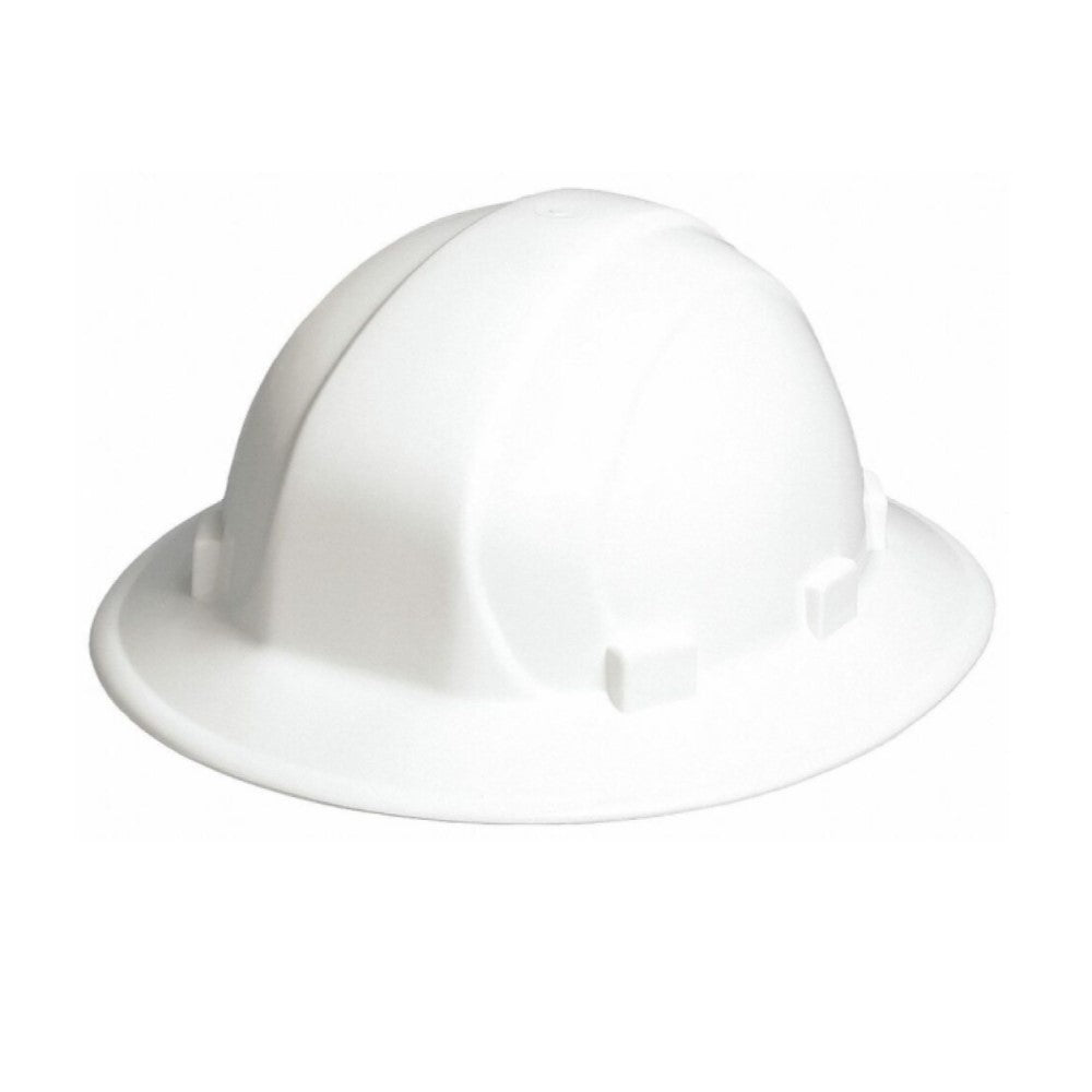 HH 19911 White Full Brim 6PT Rachet Suspension Hard Hat