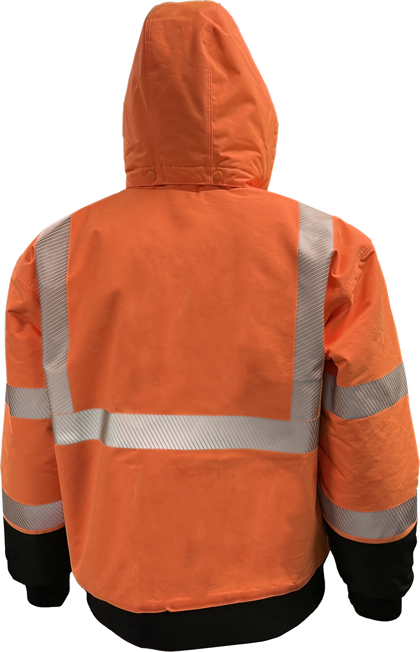 430-PS-OB Hi-Vis ProDuck™ Safety Bomber Jacket with Breakaway Snap Off Hood