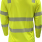 204CMPS-LM Hi-Vis Coolmax Safety Long Sleeve T-shirt with Pocket