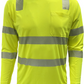 204CMPS-LM Hi-Vis Coolmax Safety Long Sleeve T-shirt with Pocket