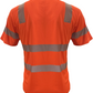 104CMPS-OR Hi-Vis Coolmax Safety Short Sleeve T-shirt with Pocket