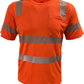 104CMPS-OR Hi-Vis Coolmax Safety Short Sleeve T-shirt with Pocket