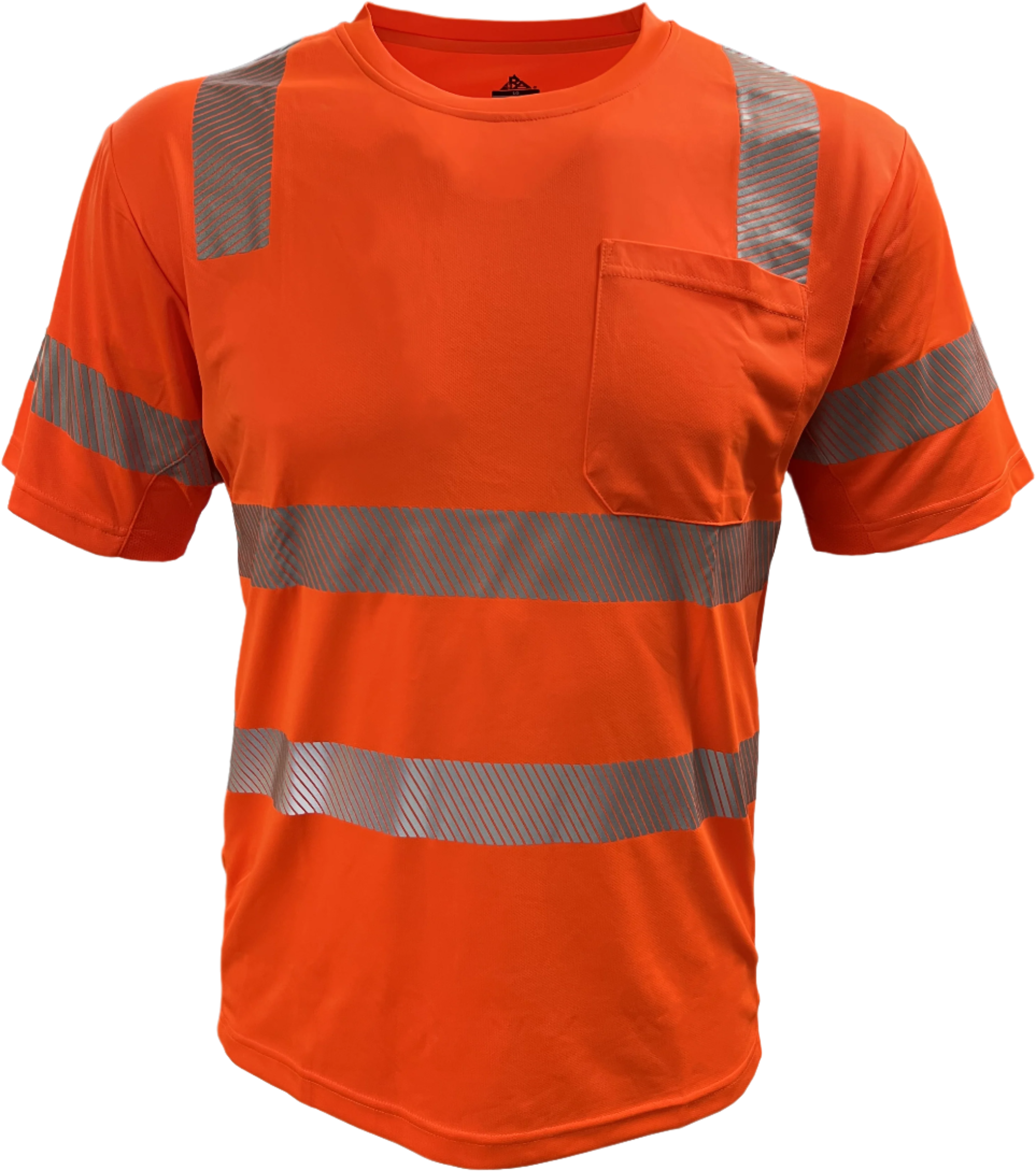 104CMPS-OR Hi-Vis Coolmax Safety Short Sleeve T-shirt with Pocket