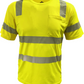 104CMPS-LM Hi-Vis Coolmax Safety Short Sleeve T-shirt with Pocket