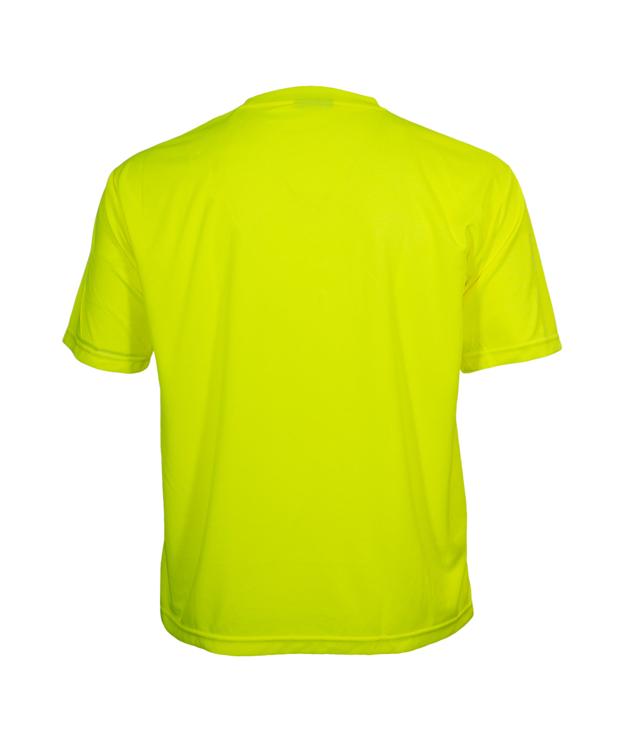 100BNTLM Lightweight Lime Polyester Birdseye Knit High Visibility Pocket  Safety Shirt