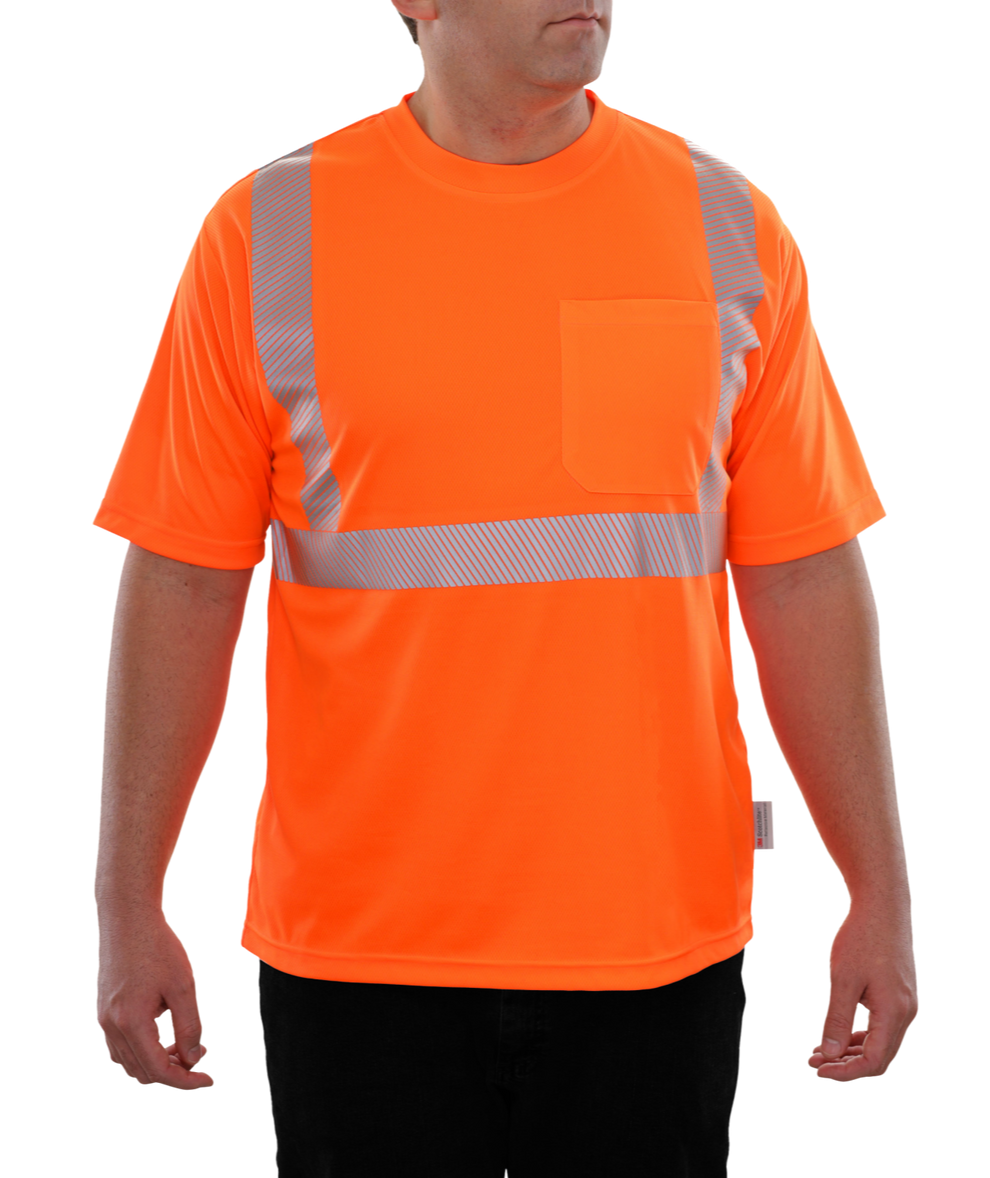 Orange Birsdeye Reflective Shirt 102CTOR Reflective Apparel Inc