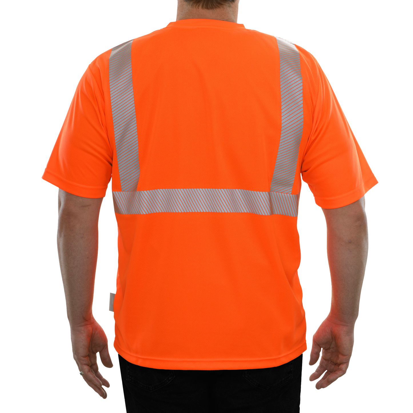 102CTOR Hi-Vis Orange Birdseye Pocket Safety Shirt with Comfort Trim by 3MTM