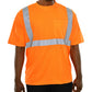 102SXOR Hi-Vis Orange Birdseye Pocket X-Back Safety Shirt