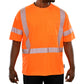 104CTOR Hi-Vis Orange Birdseye Pocket Safety T-Shirt with 3MTM Comfort Trim
