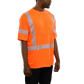 104CTOR Hi-Vis Orange Birdseye Pocket Safety T-Shirt with 3MTM Comfort Trim