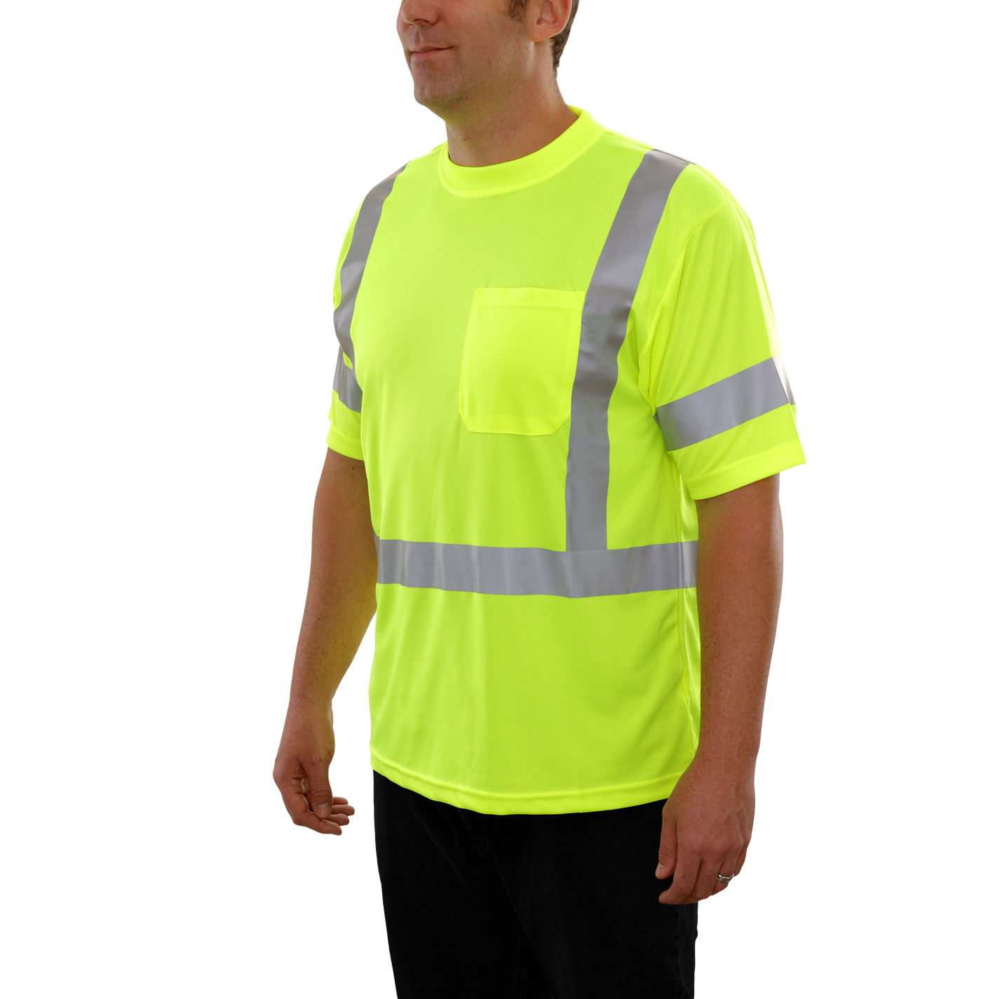 Short Sleeve HiVis Shirt 104STLM Reflective Apparel Inc