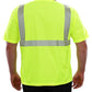 112CTLM Hi-Vis Lime Birdseye No Pocket HACCP Safety T-Shirt with 3MTM Comfort Trim