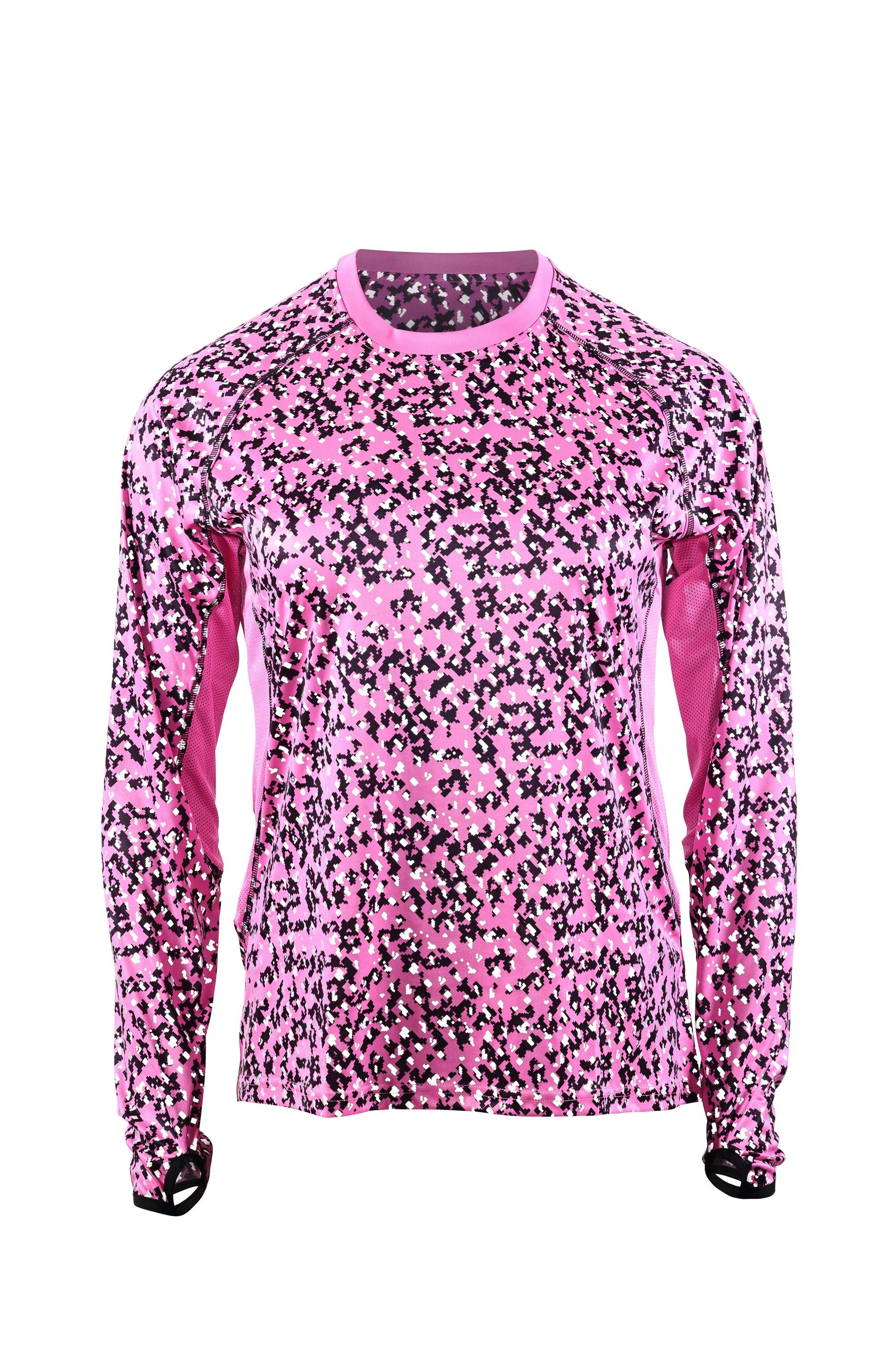 Women's Pink Camo Long Sleeve WildSpark™ Athletic Shirt – Apparel Inc