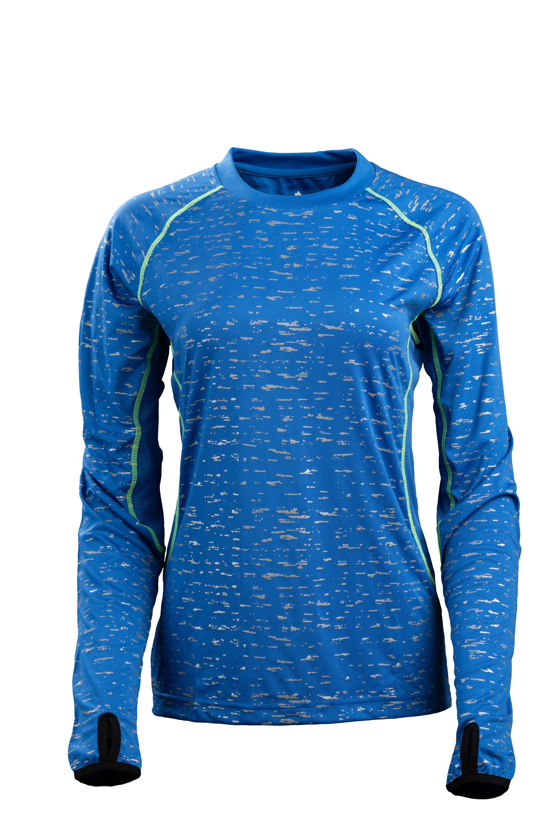 Women's Blue Long Sleeve WildSpark™ Athletic Shirt – Reflective