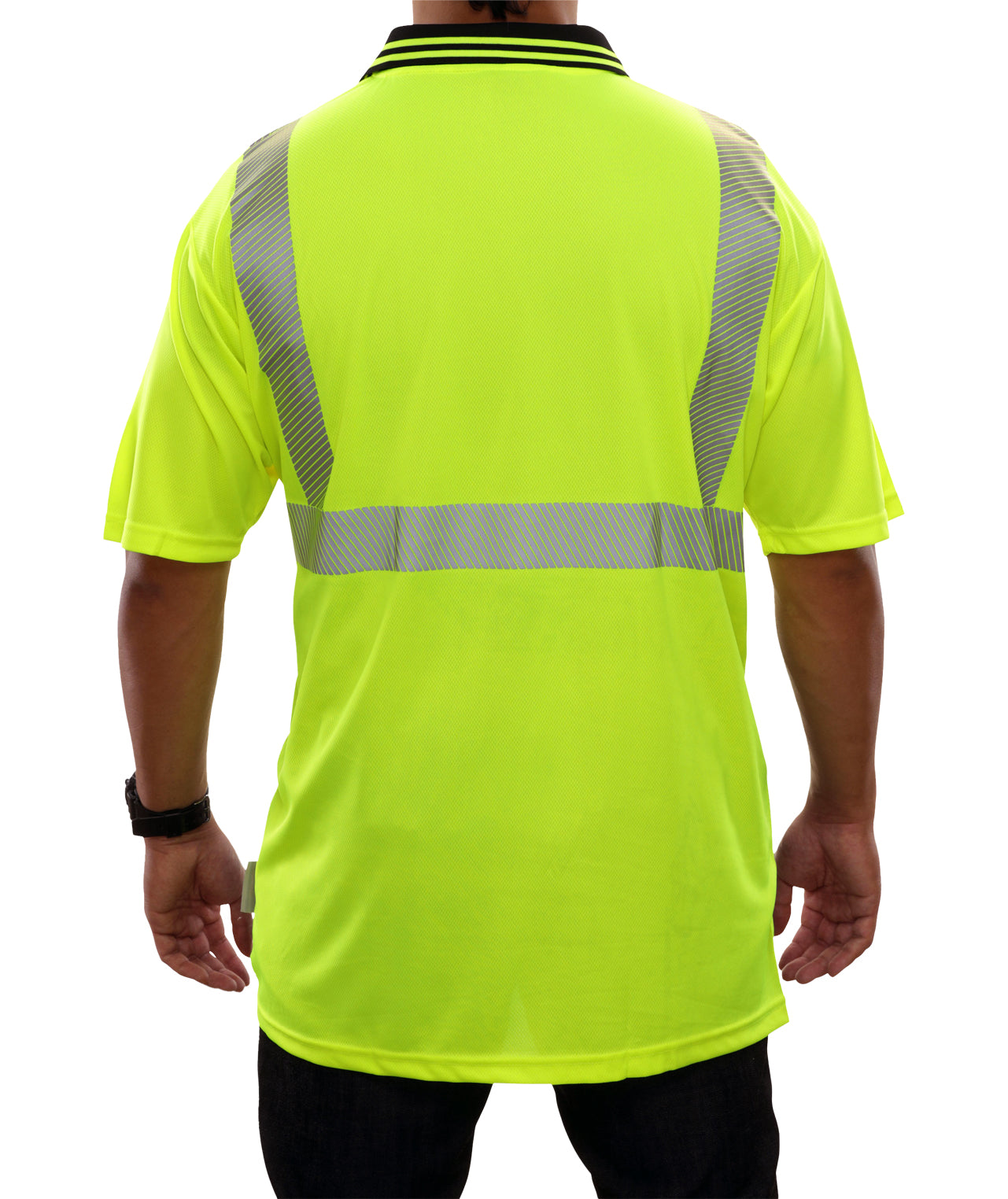 302CTLB Hi-Vis Two-Tone Birdseye Safety Polo Shirt with Comfort Trim by 3MTM