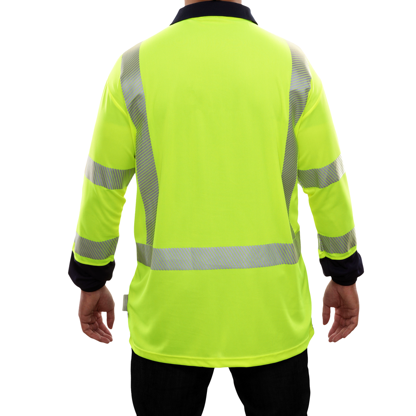 316CTLN Hi-Vis Two-Tone Long Sleeve Pocketed Safety Polo