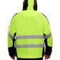 407GTLB Safety Jacket: Hi-Vis Hooded Windbreaker: Water Resistant: 2-Tone