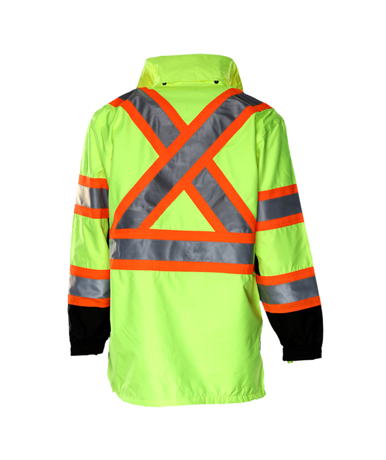 431CXLB Safety X-Back DOT Jacket: Hi-Vis Parka: Breathable Waterproof Hooded