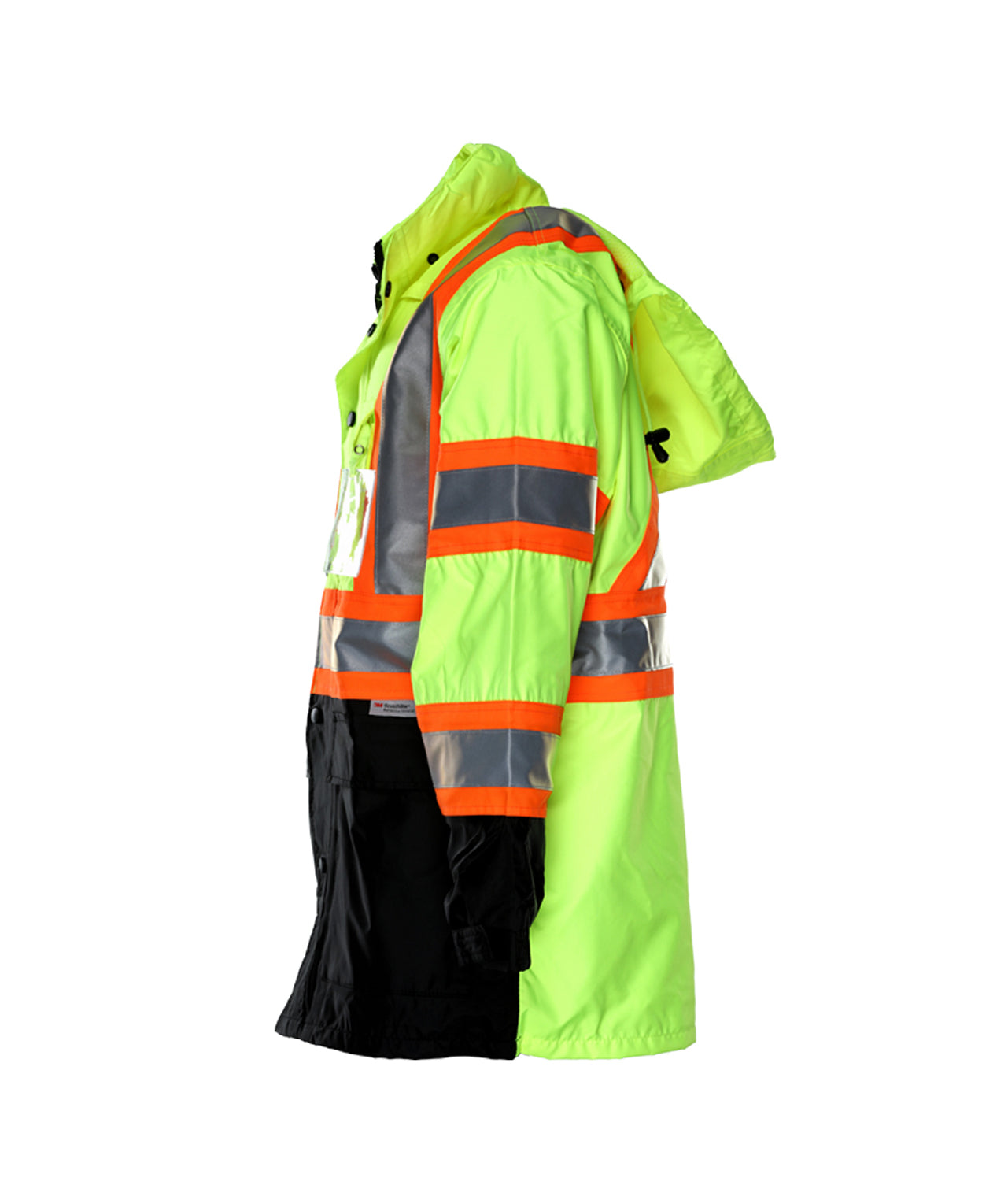 431CXLB Safety X-Back DOT Jacket: Hi-Vis Parka: Breathable Waterproof Hooded