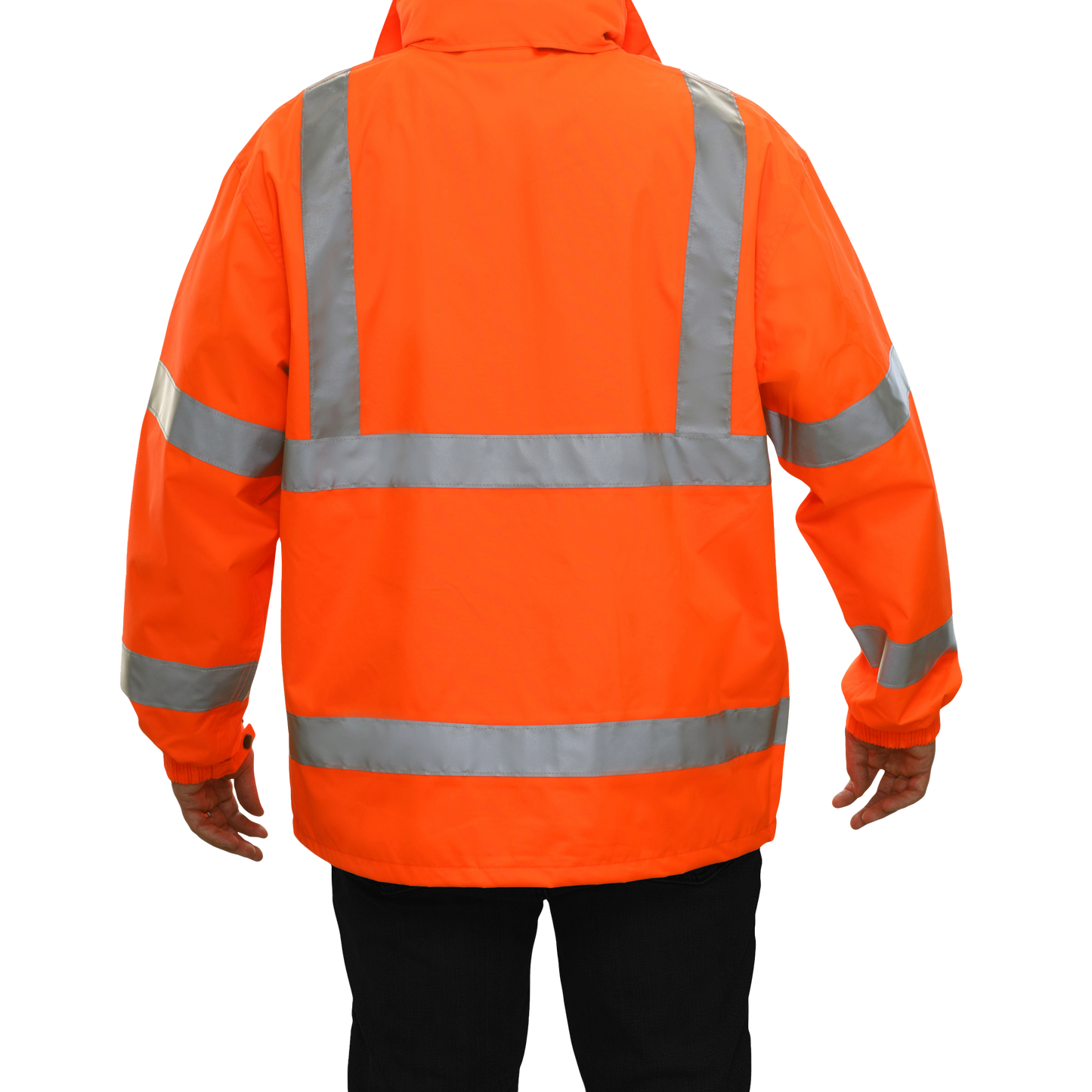 Orange Oxford Waterproof Jacket: 431STOR – Reflective Apparel Inc Orange Oxford Waterproof Jacket: 431STOR – Reflective Apparel Inc
