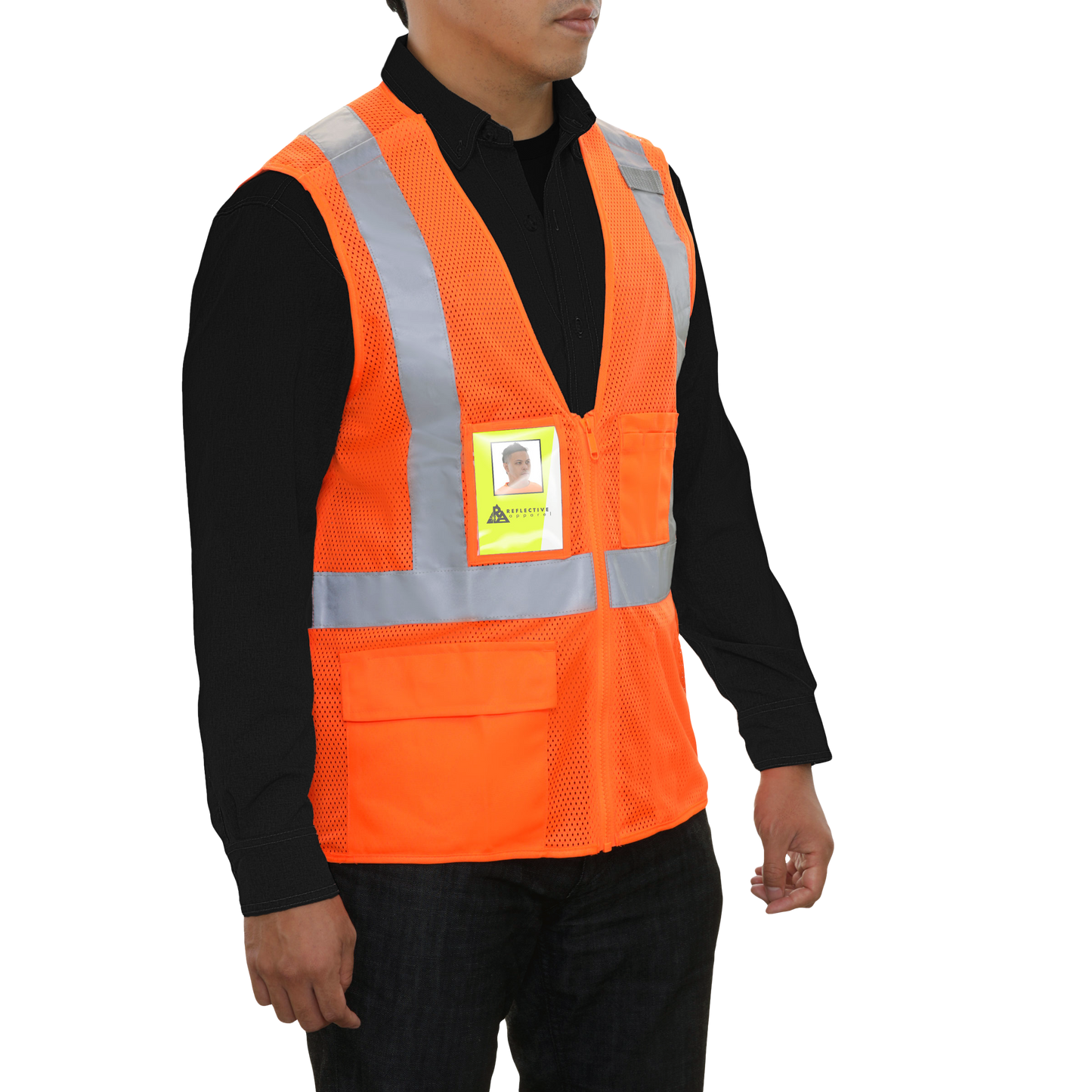 Orange Breakaway Mesh Vest: 508SXOR – Reflective Apparel Inc