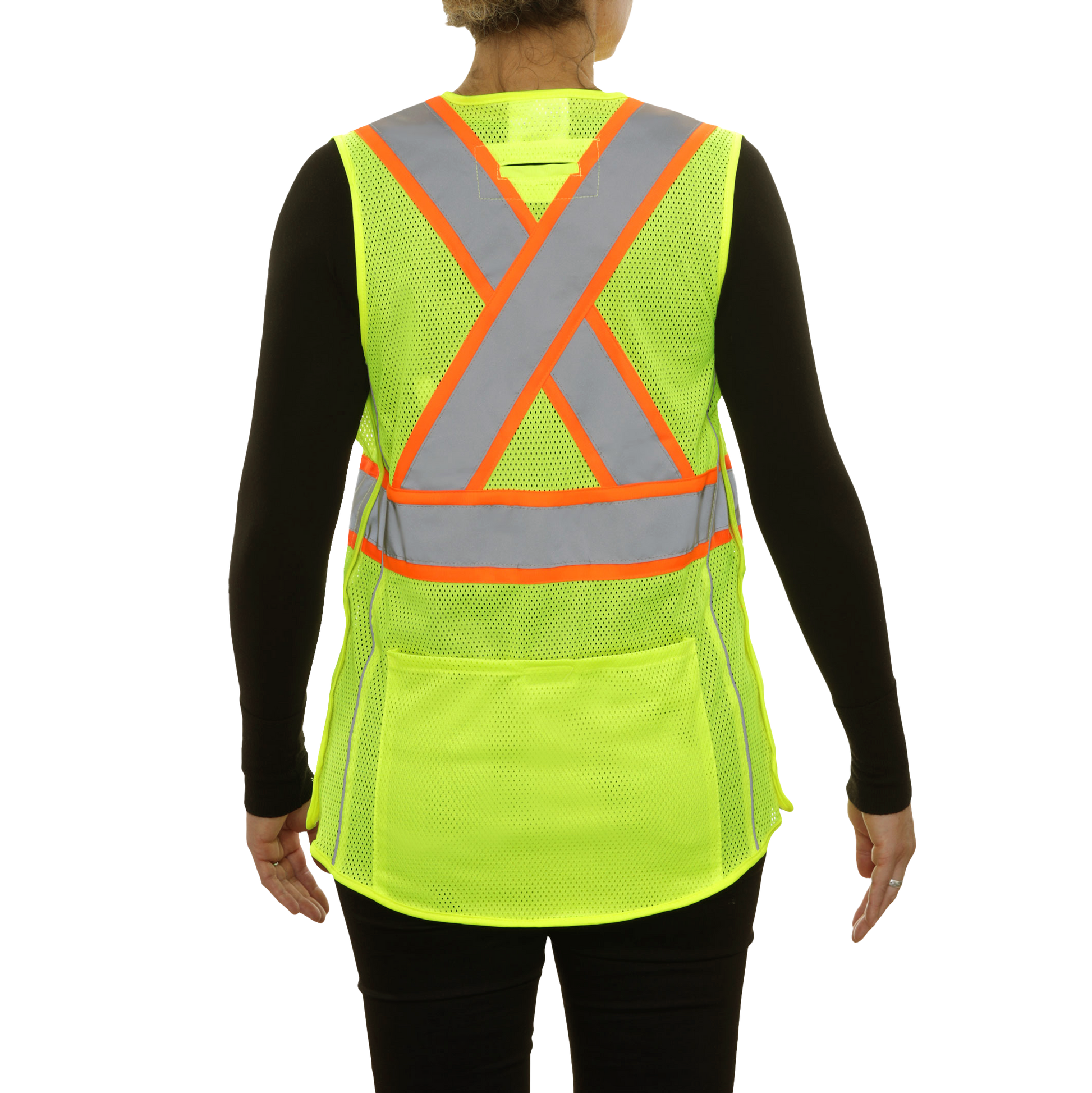 Ladies safety 2025 vest with pockets