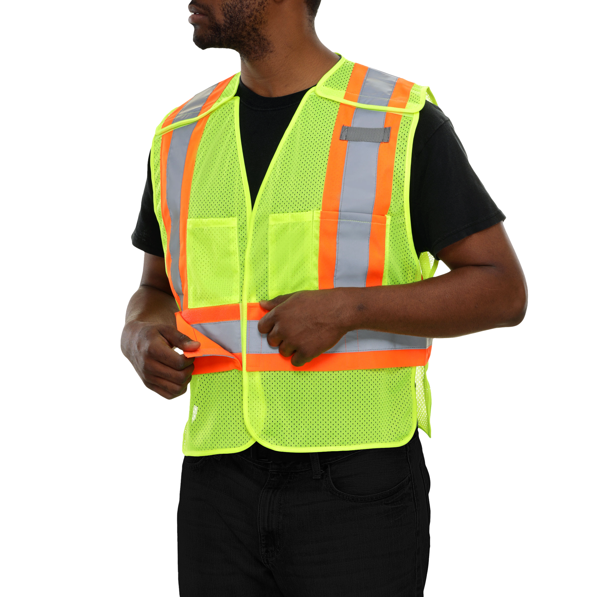 Reflective Public Safety Tactical Vest: 566GXLM 2XL/5XL