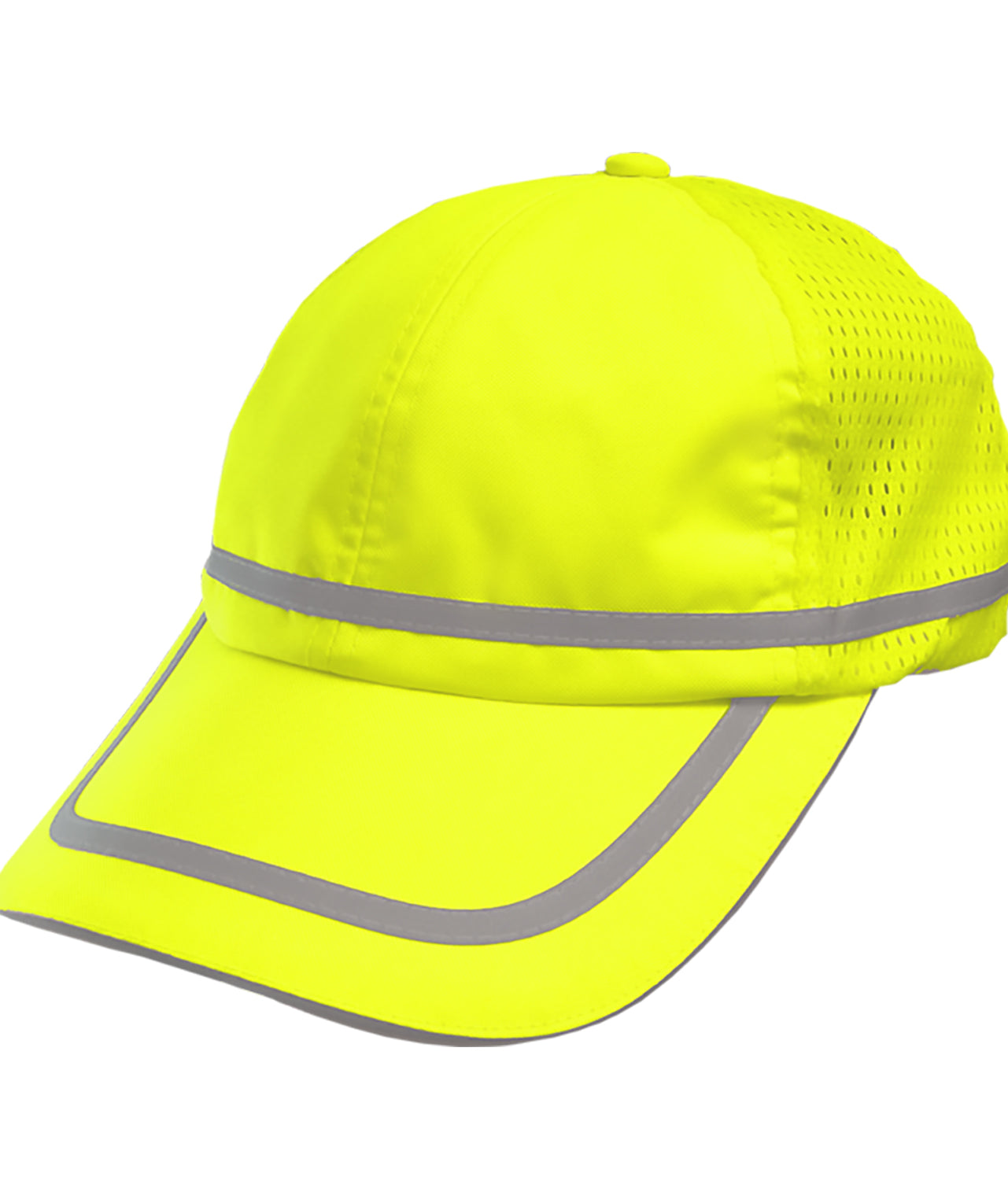 803STLM Safety Baseball Hat: Hi-Vis Cap: Adjustable Cotton Sweatband