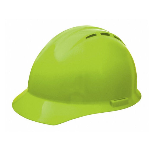 HH 19450 Hi-Vis Lime Standard Vented 4PT Rachet Suspension Hard Hat